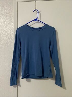 abercrombie & fitch blue long sleeve top